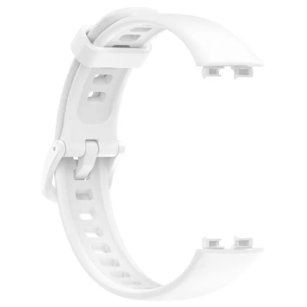 SILICONE Vymeniteľný remienok pre Huawei Band 10 / Band 9 biely