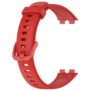 SILICONE Vymeniteľný remienok pre Huawei Band 10 / Band 9 červený