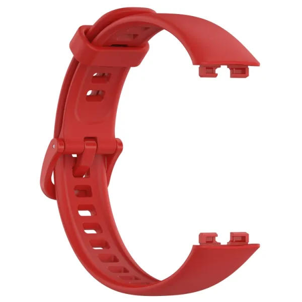 SILICONE Vymeniteľný remienok pre Huawei Band 10 / Band 9 červený