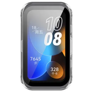PC FULL COVER Plastový kryt so sklom pre Huawei Band 8 / 9 priehľadný