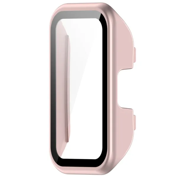 PC FULL COVER Plastový kryt so sklom pre Huawei Band 8 / 9 ružový
