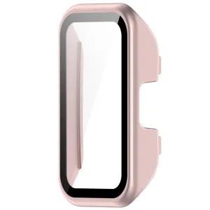 PC FULL COVER Plastový kryt so sklom pre Huawei Band 8 / 9 ružový