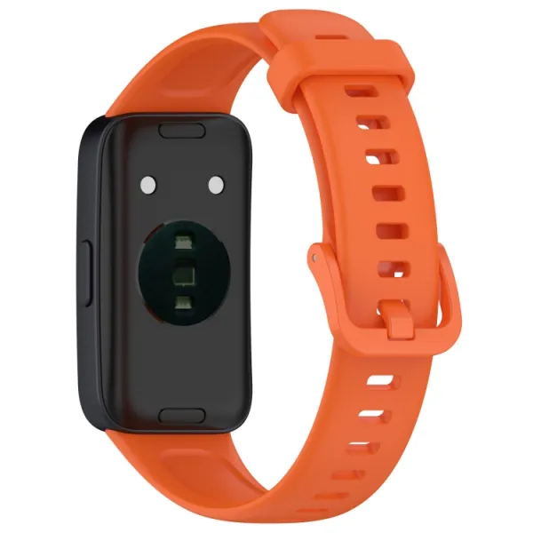 SILICONE Vymeniteľný remienok pre Huawei Band 10 / Band 9 oranžový