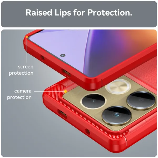 FLEXI TPU Ochranný kryt Infinix Note 40 červený