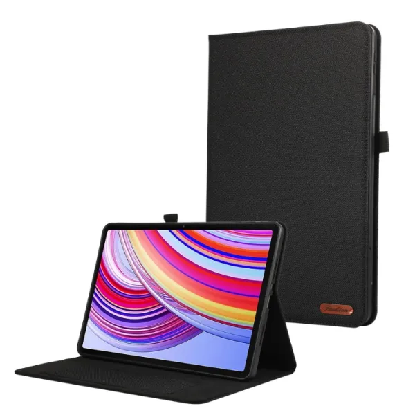 FABRIC Zaklápací kryt pre Xiaomi Redmi Pad Pro / Pad Pro 5G čierny