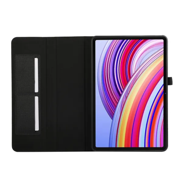 FABRIC Zaklápací kryt pre Xiaomi Redmi Pad Pro / Pad Pro 5G čierny