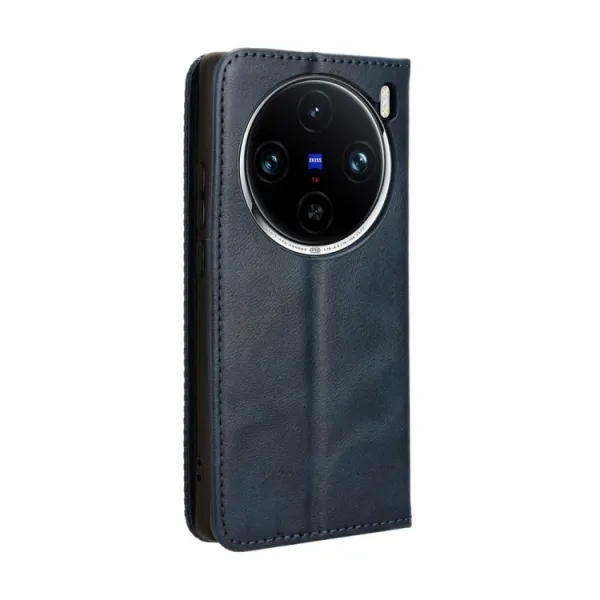 BUSINESS Peňaženkový kryt pre Vivo X100 Pro 5G modrý