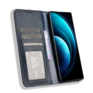 BUSINESS Peňaženkový kryt pre Vivo X100 Pro 5G modrý