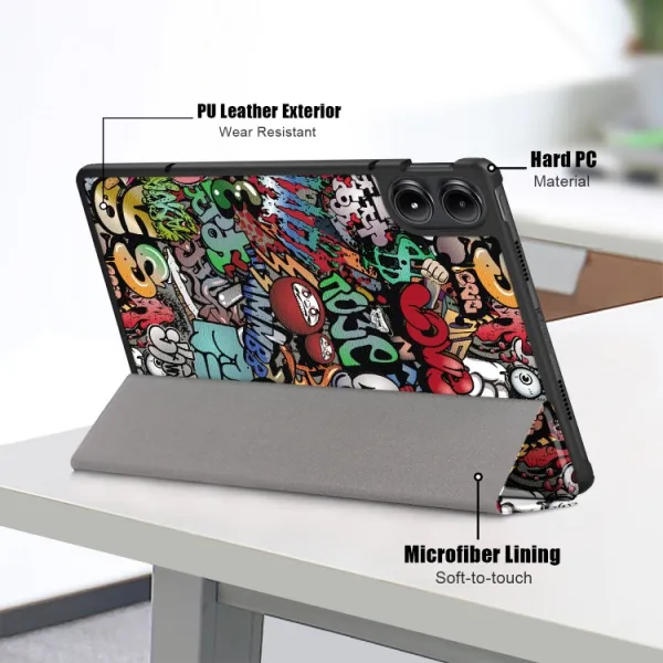 ART Zaklápacie puzdro pre Xiaomi Redmi Pad Pro / Pad Pro 5G GRAFFITI