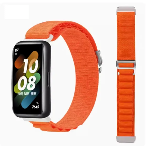 NYLON remienok pre Huawei Band 8 / 9 oranžový