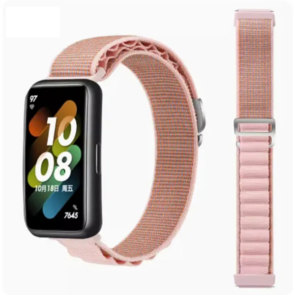 NYLON remienok pre Huawei Band 8 / 9 ružový