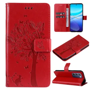 ART CAT Peňaženkový kryt pre Vivo V40 SE 5G červený