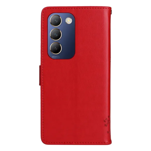 ART CAT Peňaženkový kryt pre Vivo V40 SE 5G červený