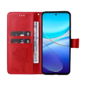 ART CAT Peňaženkový kryt pre Vivo V40 SE 5G červený