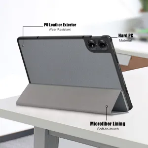 LEATHER Zaklápací kryt pre Xiaomi Redmi Pad Pro / Pad Pro 5G šedý