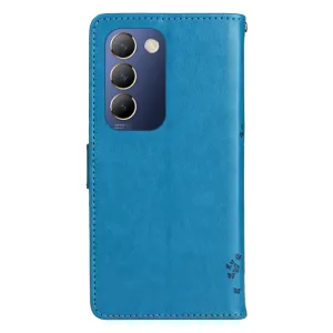 ART CAT Peňaženkový kryt pre Vivo V40 SE 5G modrý