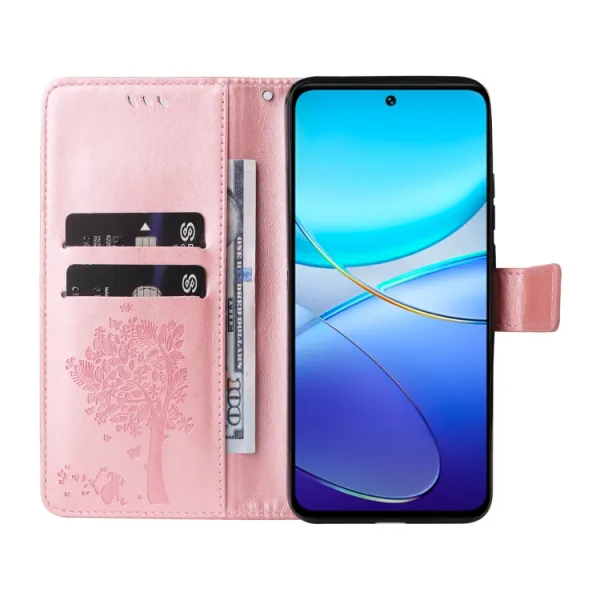 ART CAT Peňaženkový kryt pre Vivo V40 SE 5G ružový