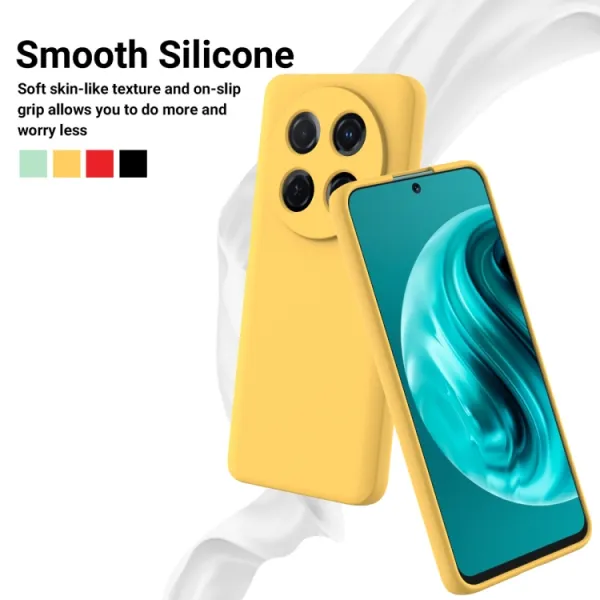 RUBBER Ochranný obal pre Huawei Nova 12i žltý