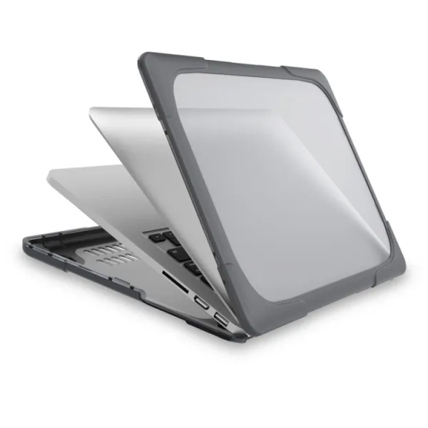 PROTEMIO RUGGED Kryt pre MacBook Pro Retina 13" A1425 / A1502 šedý