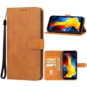 SMOOTH Peňaženkové puzdro pre Oukitel WP32 hnedé