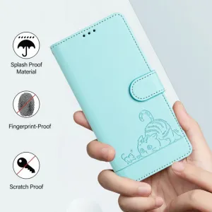 ART CAT Peňaženkový obal s remienkom pre Motorola Edge 50 Fusion mentolový
