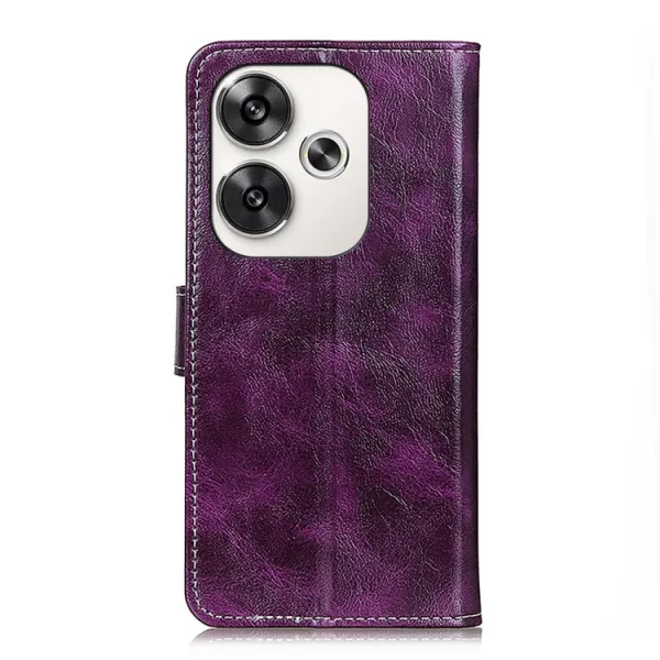 RETRO Peňaženkový obal Xiaomi Poco F6 fialový