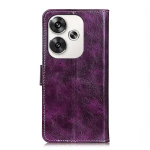 RETRO Peňaženkový obal Xiaomi Poco F6 fialový