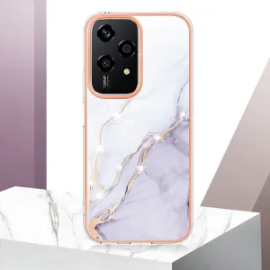 IMD MARBLE Ochranný kryt pre Honor 200 Lite WHITE