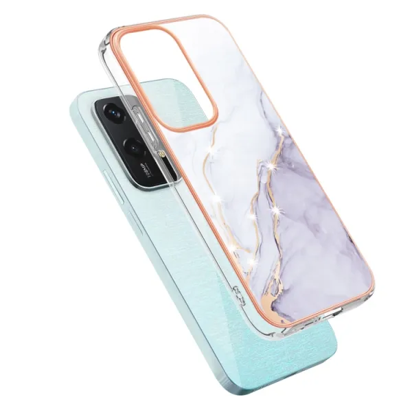 IMD MARBLE Ochranný kryt pre Honor 200 Lite WHITE