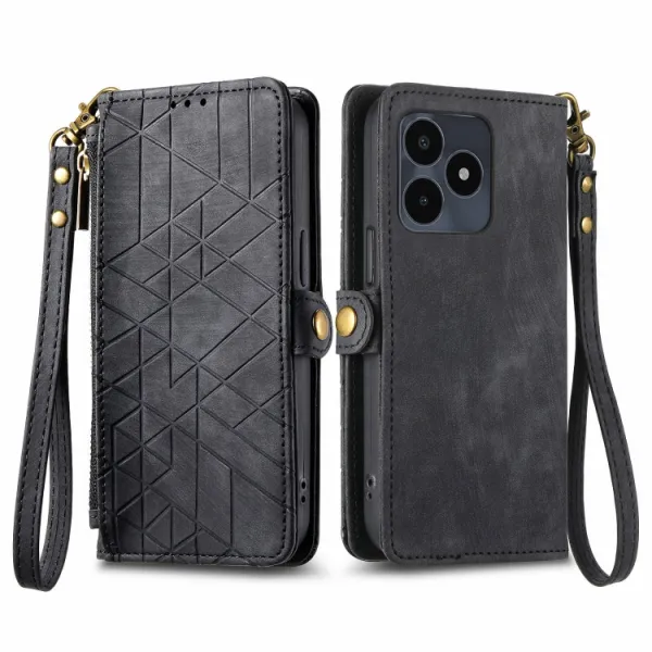GEOM Peňaženkové puzdro pre Realme Note 50 čierne