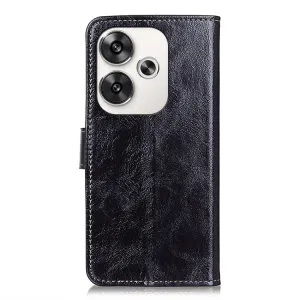 RETRO Peňaženkový obal Xiaomi Poco F6 čierny