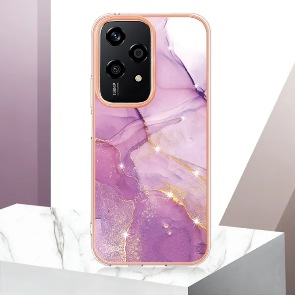 IMD MARBLE Ochranný kryt pre Honor 200 Lite PURPLE