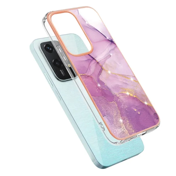 IMD MARBLE Ochranný kryt pre Honor 200 Lite PURPLE