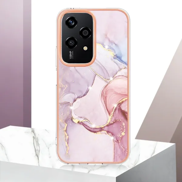 IMD MARBLE Ochranný kryt pre Honor 200 Lite ROSE GOLD