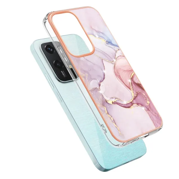 IMD MARBLE Ochranný kryt pre Honor 200 Lite ROSE GOLD