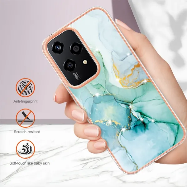 IMD MARBLE Ochranný kryt pre Honor 200 Lite GREEN