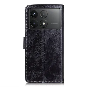 RETRO Peňaženkový obal Xiaomi Poco F6 Pro čierny