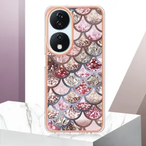 IMD MARBLE Ochranný kryt pre Honor X7b PINK SCALES