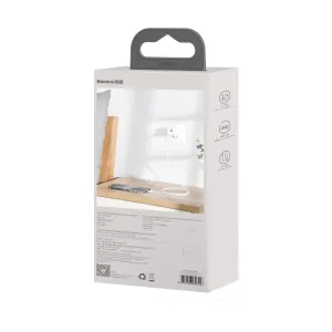 BASEUS SIMPLE WISDOM 2x Kábel USB-C / Lightning 20W 1.5 metra biely