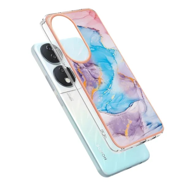 IMD MARBLE Ochranný kryt pre Honor X7b BLUE