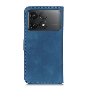 KHAZNEH RETRO Zaklápacie puzdro pre Xiaomi Poco F6 Pro modré