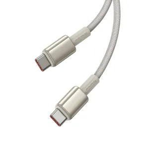 BASEUS TUNGSTEN GOLD 100W Kábel USB-C / USB-C 1 meter zlatý