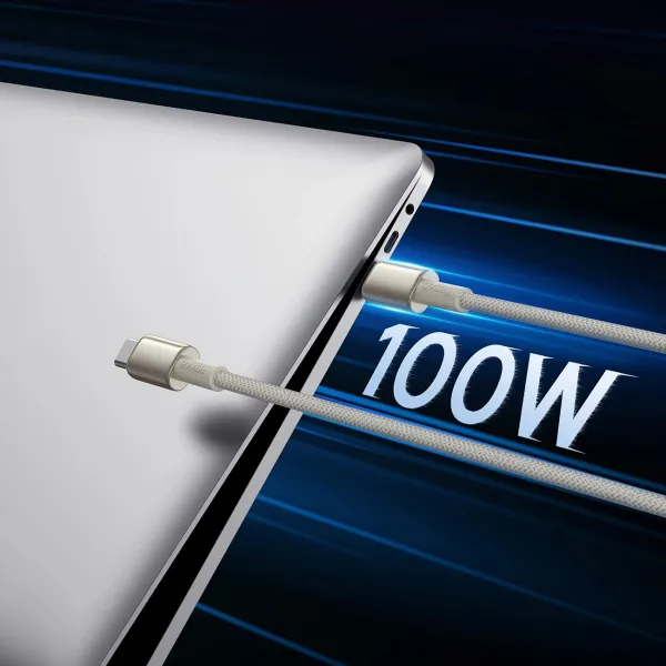 BASEUS TUNGSTEN GOLD 100W Kábel USB-C / USB-C 1 meter zlatý