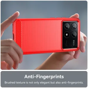 FLEXI TPU Ochranný kryt Xiaomi Poco X6 Pro 5G červený