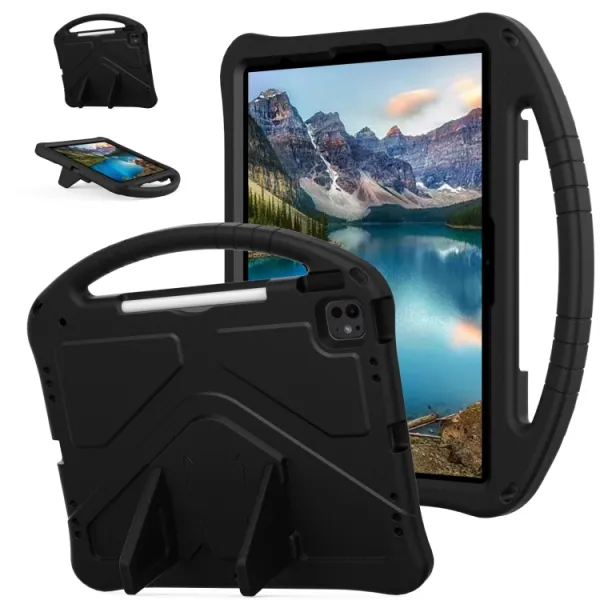 KIDDO Detský obal pre Apple iPad Pro 13 2024 / M5 2025 čierny