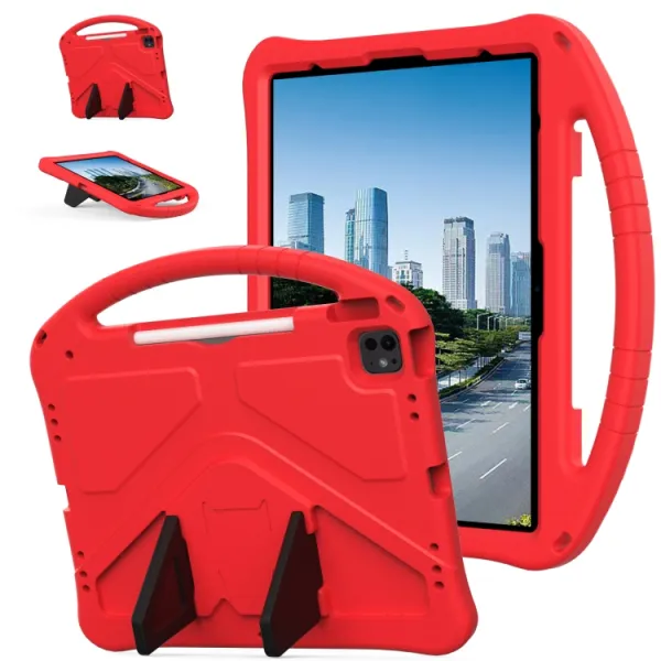 KIDDO Detský obal pre Apple iPad Pro 13 2024 / M5 2025 červený
