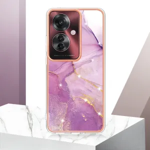 IMD MARBLE Ochranný kryt pre Oppo Reno11 F 5G PURPLE