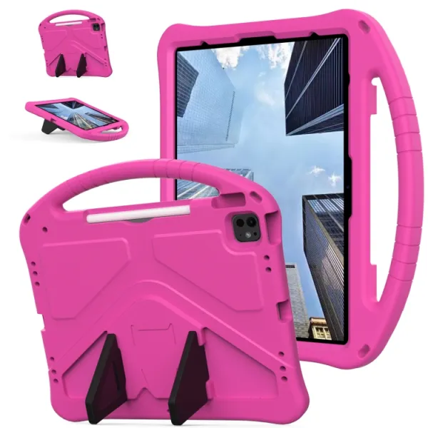 KIDDO Detský obal pre Apple iPad Pro 13 2024 / M5 2025 ružový