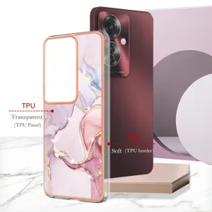 IMD MARBLE Ochranný kryt pre Oppo Reno11 F 5G ROSE GOLD