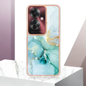 IMD MARBLE Ochranný kryt pre Oppo Reno11 F 5G GREEN